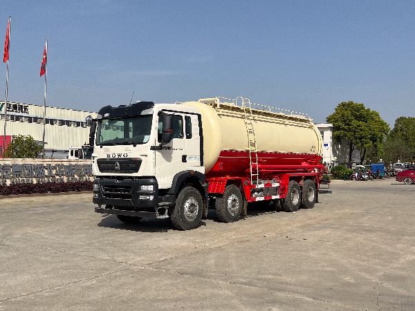 8x4重汽豪沃SGZ5312GFLZZ6T5型粉罐車(chē)/油田專用(yòng)下灰罐車(chē)/固井水泥罐車(chē)